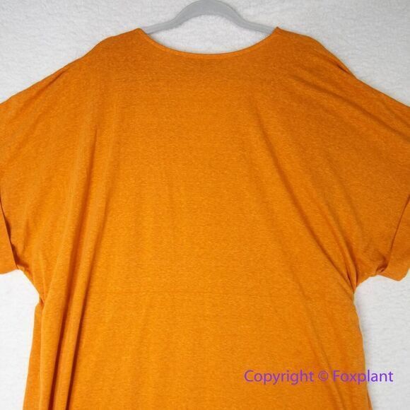 New! Eloquii orange‎ true wrap midi dress, plus size 28 - Picture 10 of 15